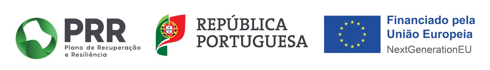 PRR — Plano de Recuperação e Resiliência · República Portuguesa · Financiado pela União Europeia (NextGenerationEU)